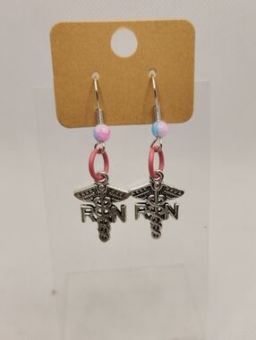 RN Caduceus Earrings